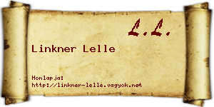 Linkner Lelle névjegykártya